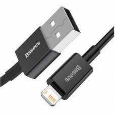 Дата кабель USB 2.0 AM to Lightning 2.0m 2.4A black Baseus (CALYS-C01) - Фото