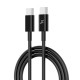 Дата кабель Type-C to Type-C 20W CC-03B Black Grand-X (CC-03B) Дата кабель Type-C to Type-C 20W CC-03B Black Grand-X (CC-03B)