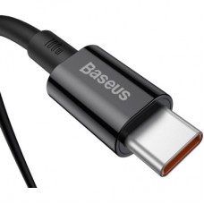Дата кабель USB-C to USB-C 1.0m 5A Black Baseus (CATYS-B01) - Фото