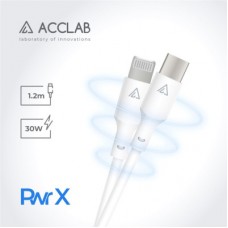 Дата кабель USB-C to Lightning 1.2m PwrX 30W ACCLAB (1283126559556) - Фото