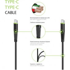 Дата кабель USB-C to USB-C 0.2m CBFLEXTT0 60W Intaleo (1283126559495) Дата кабель USB-C to USB-C 0.2m CBFLEXTT0 60W Intaleo (1283126559495) - Фото