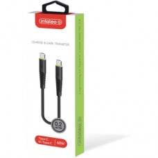 Дата кабель USB-C to USB-C 0.2m CBFLEXTT0 60W Intaleo (1283126559495) Дата кабель USB-C to USB-C 0.2m CBFLEXTT0 60W Intaleo (1283126559495) - Фото