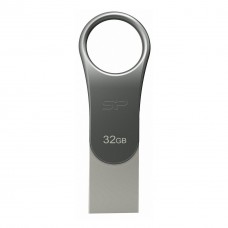 USB-флеш-накопичувач Silicon Power 32 GB Mobile C80 Silver USB 3.0 (SP032GBUC3C80V1S) - Фото