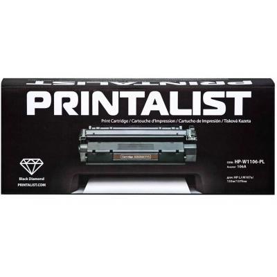 Картридж PRINTALIST HP LJ M107a/135w/137fnw, 106A Black (HP-W1106-PL)