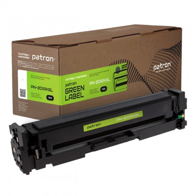 Картридж Patron HP CLJ CF400A BLACK GREEN Label (PN-201AKGL)