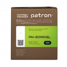 Картридж PATRON HP CLJ CF400A BLACK GREEN Label (PN-201AKGL) - Фото