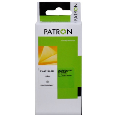 Картридж Patron Canon CLI-471GY XL (0404C001) 10.8 мл, gray (PN-471XL-GY)