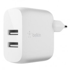 Зарядное устройство Belkin Home Charger (24W) DUAL USB 2.4A, white (WCB002VFWH)