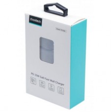 Зарядний пристрій Choetech GaN USB-A/USB-C 33 W QC 3.0/PD/PPS (PD5006-EU-BK) - Фото