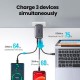 Зарядний пристрій Ugreen 3xUSB 65 W GaN (2xUSB-C+USB-A) CD244 Grey (10335) Зарядний пристрій Ugreen 3xUSB 65 W GaN (2xUSB-C+USB-A) CD244 Grey (10335)