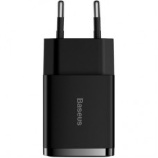 Зарядний пристрій Baseus Compact Charger 2U Black (CCXJ010201) - Фото