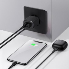Зарядний пристрій Baseus Compact Charger 2U Black (CCXJ010201) - Фото
