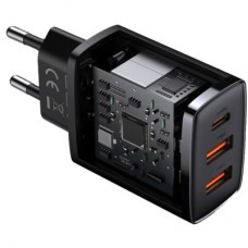 Зарядний пристрій Baseus Compact Quick Charger 2U+C (CCXJ-E01) - Фото