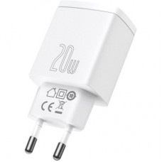 Зарядний пристрій Baseus Compact Quick Charger U+C 20 W EU White (CCXJ-B02) - Фото