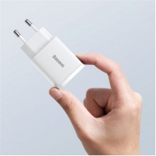 Зарядний пристрій Baseus Compact Quick Charger U+C 20 W EU White (CCXJ-B02) - Фото