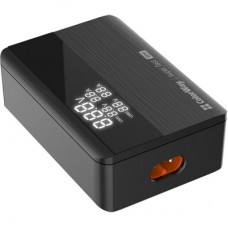 Зарядний пристрій ColorWay Power Delivery GaN (2 USB-A + 2 USB TYPE-C) (100 W) black (CW-CHS041PD-BK) - Фото