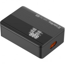 Зарядний пристрій ColorWay Power Delivery GaN (2 USB-A + 2 USB TYPE-C) (100 W) black (CW-CHS041PD-BK) - Фото