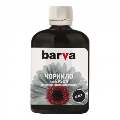 Чернила BARVA EPSON M1100/M3170 (110) BLACK 100мл Pigm. (E110-724)