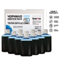 Чернила BARVA EPSON L800/L810/L850/L1800 10x100 мл LIGHT CYAN (E-L800LC-1SP)