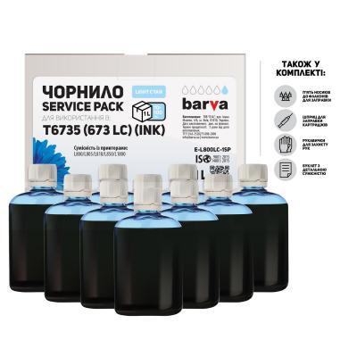 Чернила BARVA EPSON L800/L810/L850/L1800 10x100 мл LIGHT CYAN (E-L800LC-1SP)