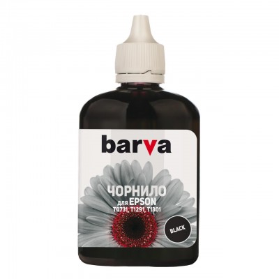 Чернила BARVA Epson T1301/T1291/T1281/T1031/T0731 Black 90 г pigm. (E130-527)