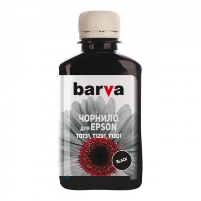 Чорнило BARVA Epson T1301/T1291/T1281/T1031/T0731 Black 180 г pigm. (E130-535)