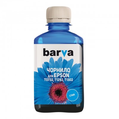 Чорнило BARVA Epson T1302/T1292/T1282/T1032/T0732 Cyan 180 г pigm. (E130-536)
