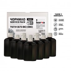 Чернила BARVA EPSON L800/L810/L850/L1800 10x100 мл BLACK (E-L800Bk-1SP)