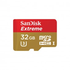 Картка пам'яті SANDISK 32 GB microSD class 10 V30 A1 UHS-I U3 Extreme Action (SDSQXAF-032G-GN6AA)