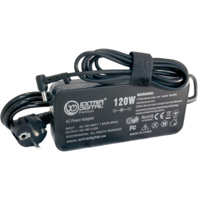 Блок живлення до ноутбука Extradigital Asus 19 V, 6.32 A, 120 W (5.5x2.5) Slim (PSA3892)