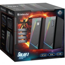 Акустична система Defender Solar 3 Bluetooth Light USB Black (65103) - Фото