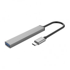 Концентратор Orico Type-C to USB3.0, 2xUSB2.0, TF (AH-12F-GY-BP) (CA913541) - Фото