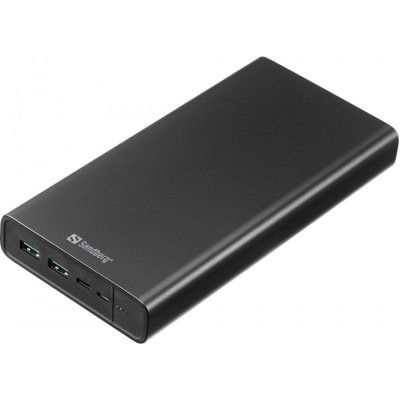 Батарея універсальна Sandberg 38400mAh, PD/100W, QC/3.0, inp: USB-C/Micro-USB, out: USB-A*2 (420-63)