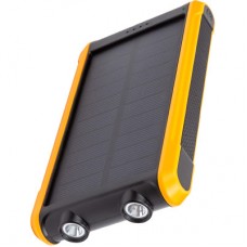 Батарея універсальна PowerPlant 10000 mAh, USB-A*2, + Solar 5.5V-0,2A (PB930494) - Фото