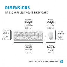 Комплект HP 230 Wireless UA White (3L1F0AA) - Фото