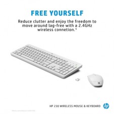 Комплект HP 230 Wireless UA White (3L1F0AA) - Фото