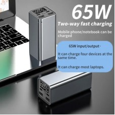 Батарея універсальна Atria 20000 mAh, 65 W, PD2.0, QC (WPD-65) - Фото