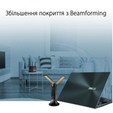 Мережева карта Wi-Fi ASUS USB-AX56 (90IG06H0-MO0R10) - Фото