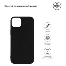 Чохол для мобільного телефона Armorstandart Matte Slim Fit Apple iPhone 15 Plus Black (ARM68242) - Фото