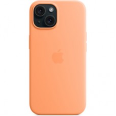 Чехол для мобильного телефона Apple iPhone 15 Silicone Case with MagSafe Orange Sorbet (MT0W3ZM/A) - Фото