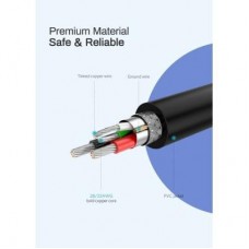 Дата кабель USB 2.0 AM to Micro 5P 2.0m US289 Black Ugreen (60138) - Фото