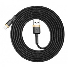 Дата кабель USB 2.0 AM to Lightning 2.0m 1.5A gold-black Baseus (CALKLF-CV1) - Фото