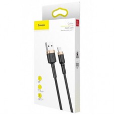 Дата кабель USB 2.0 AM to Lightning 2.0m 1.5A gold-black Baseus (CALKLF-CV1) - Фото