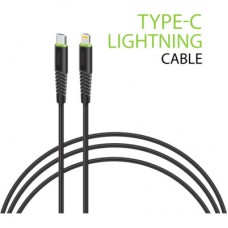 Дата кабель Type-C to Lightning 1.2m CBFLEXTL1 18 W black Intaleo (1283126542459)
