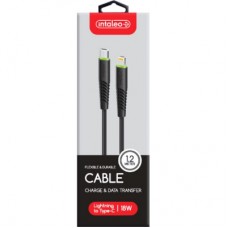 Дата кабель Type-C to Lightning 1.2m CBFLEXTL1 18 W black Intaleo (1283126542459) Дата кабель Type-C to Lightning 1.2m CBFLEXTL1 18 W black Intaleo (1283126542459) - Фото