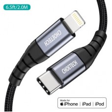 Дата кабель USB-C to Lightning 2.0m MFI Choetech (IP0041-BK) - Фото