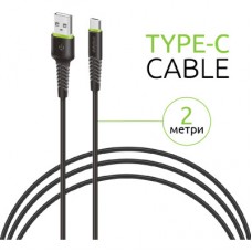Дата кабель USB 2.0 AM to Type-C 2.0m CBFLEXT2 Black Intaleo (1283126521423) Дата кабель USB 2.0 AM to Type-C 2.0m CBFLEXT2 Black Intaleo (1283126521423) - Фото