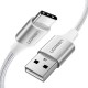 Дата кабель USB 2.0 AM to Type-C 1.5m 3.0A 18W US288 White Ugreen (60132)