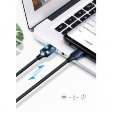 Дата кабель USB 2.0 AM to Type-C 3.0m 3.0A 18W US287 Black Ugreen (60826) - Фото