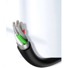 Дата кабель USB 2.0 AM to Type-C 3.0m 3.0A 18W US287 Black Ugreen (60826) - Фото